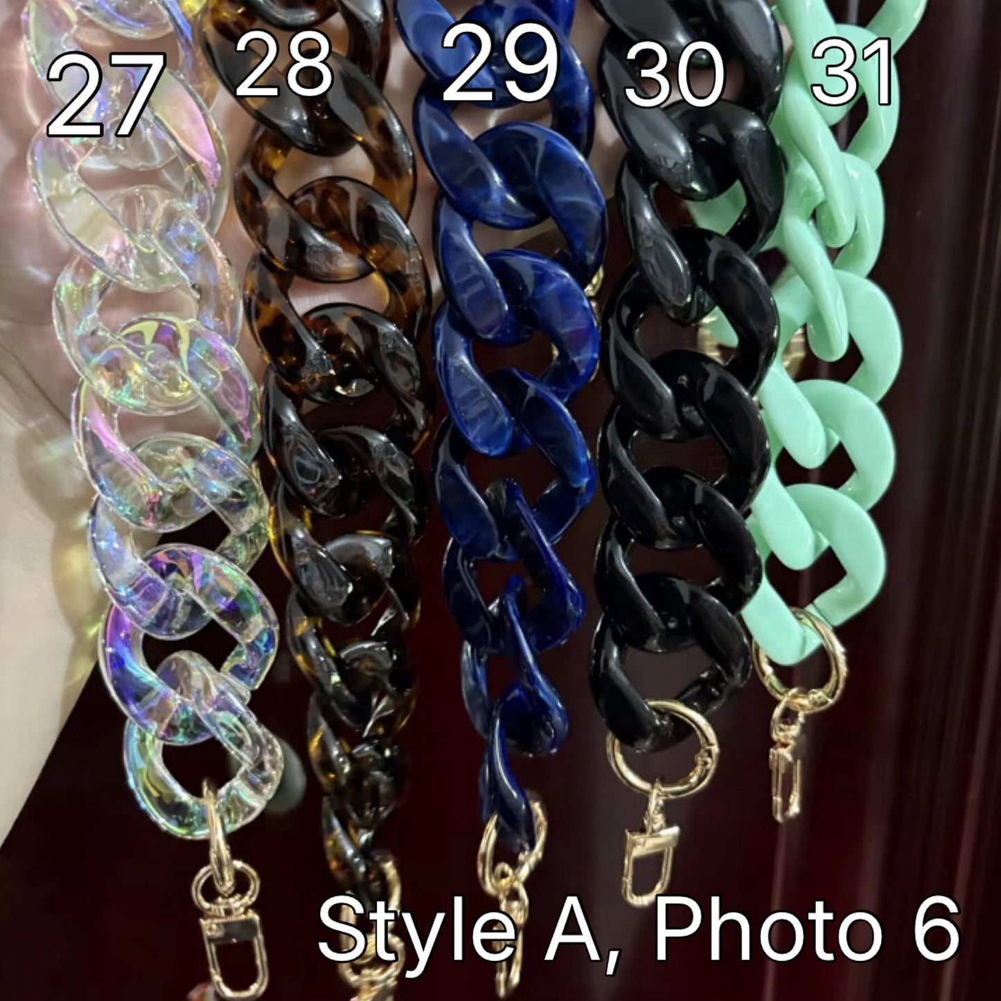 Bag Chain Link Strap Decoration - Style A, Photo 6 - PREORDER 9/5-9/8