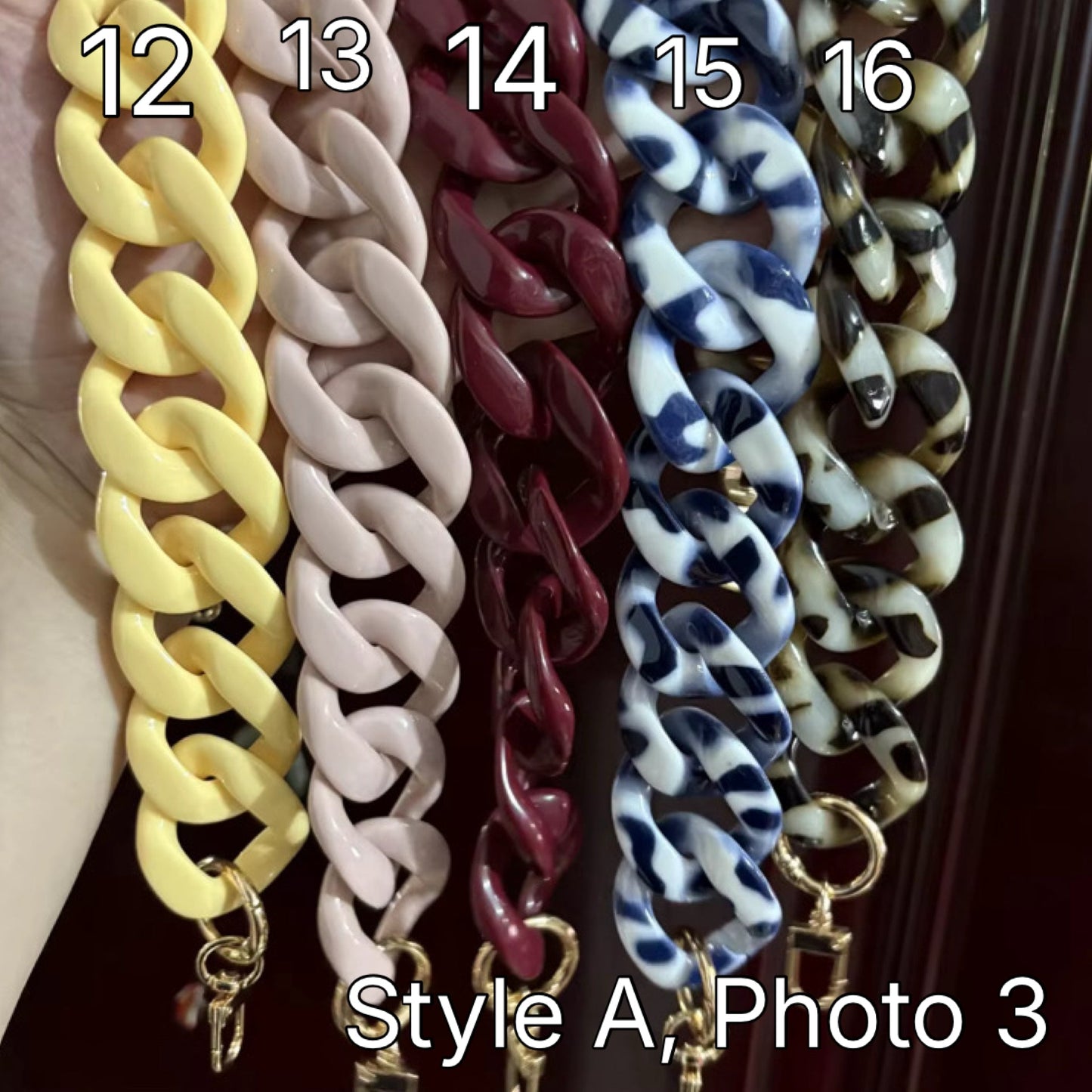 Bag Chain Link Strap Decoration - Style A, Photo 3 - PREORDER 9/5-9/8