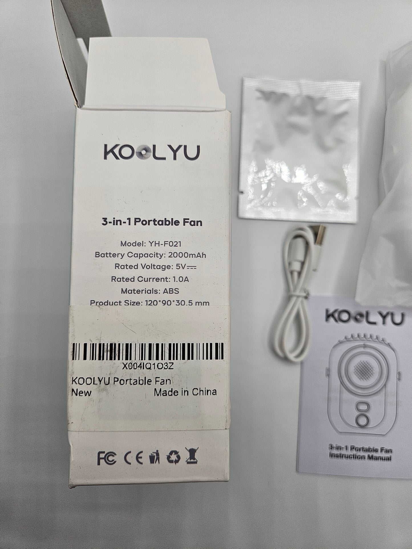 Koolyu Portable Personal Fan