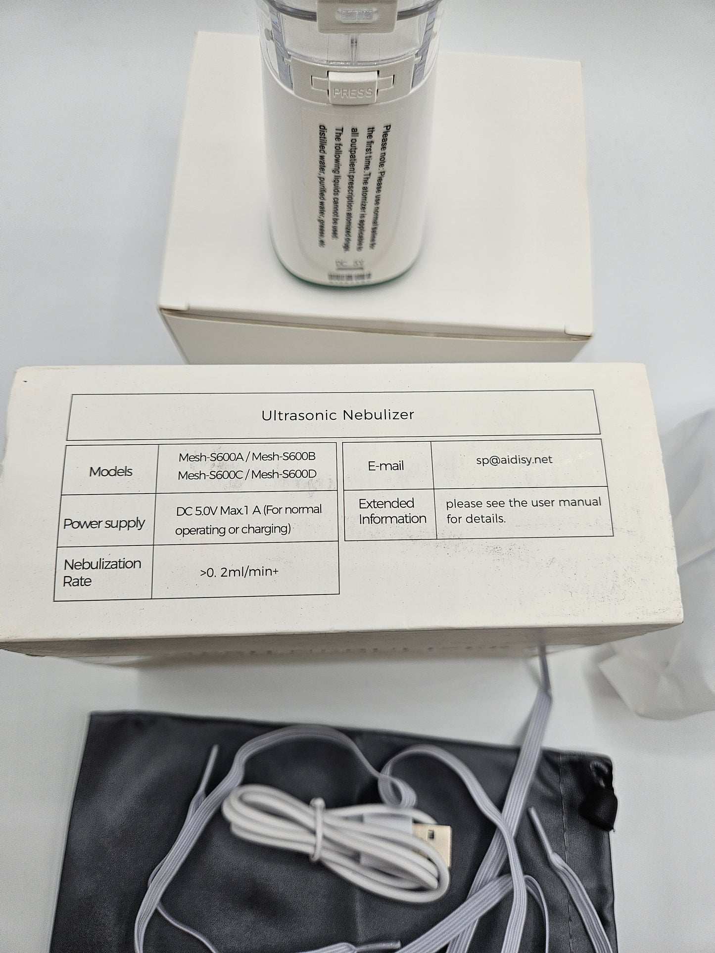 Portable Mesh Nebulizer for Adults and Kids