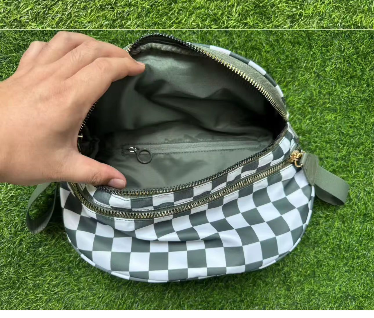 Roni - Checkered- Nylon Crossbody
