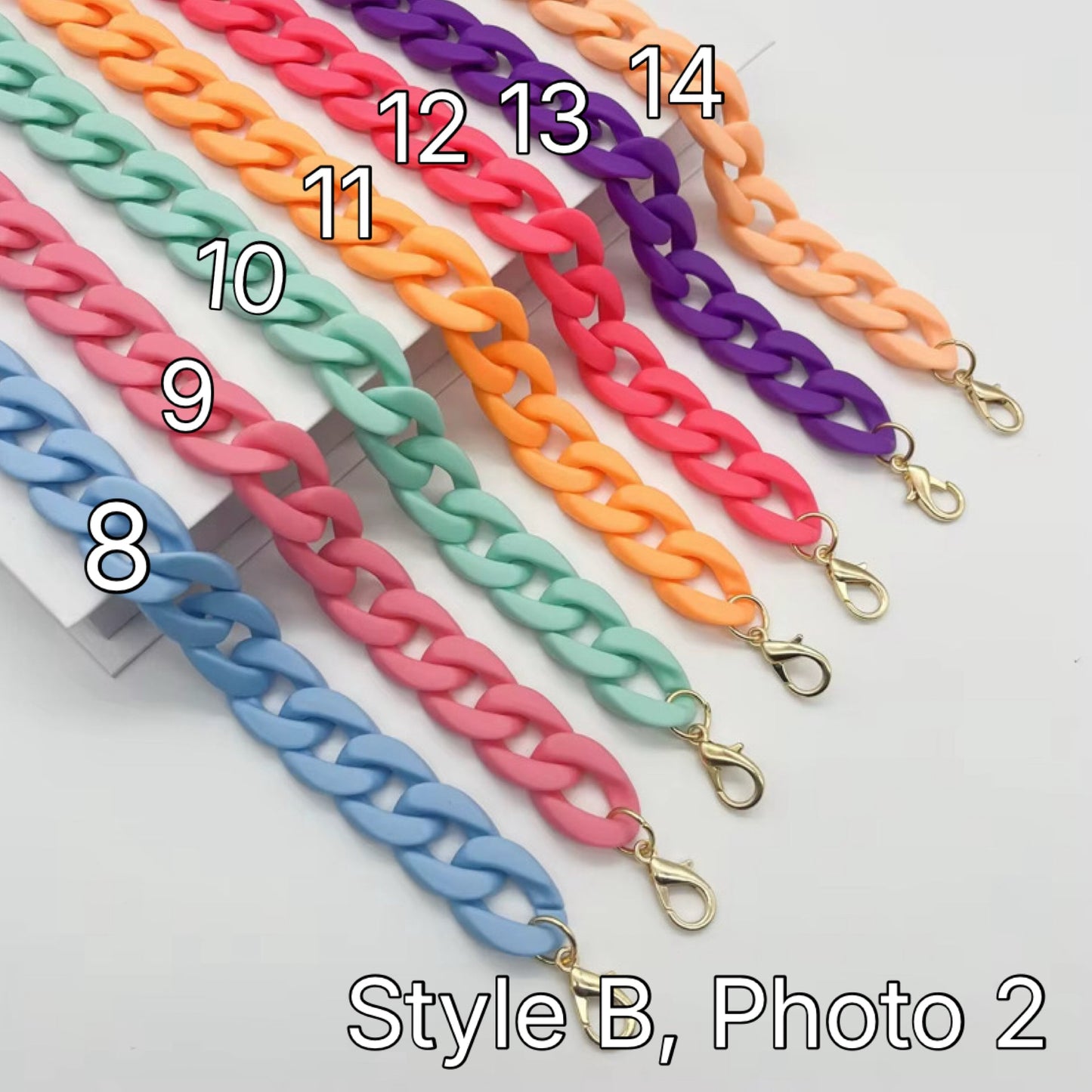 Bag Chain Link Strap Decoration - Style B, Photo 2 - PREORDER 9/5-9/8