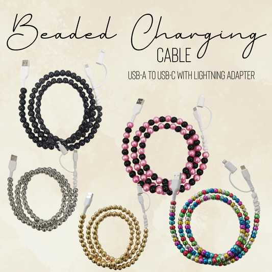 Charging Cord - Beaded #3